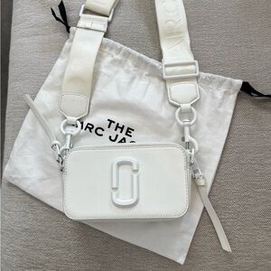 Marc Jacobs White Snapshot Camera Crossbody Bag